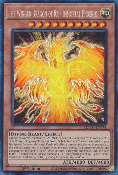 The Winged Dragon Of Ra - Immortal Phoenix (Collector's Rare) [Mztm-En074] Collector's Rare 1