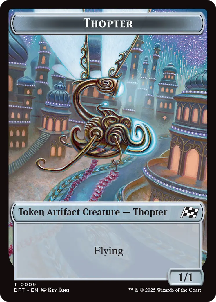 Thopter (0009) // Treasure Double-Sided Token [Aetherdrift Tokens] 1