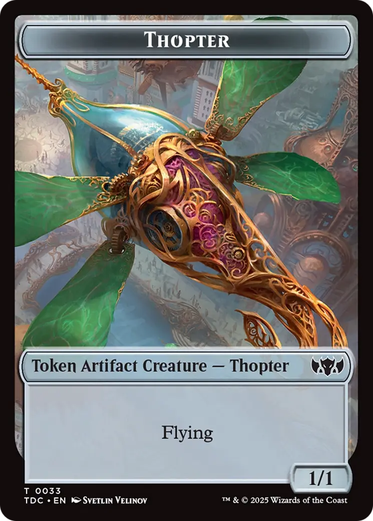 Thopter // Bird Double-Sided Token [Tarkir: Dragonstorm Commander Tokens] 1