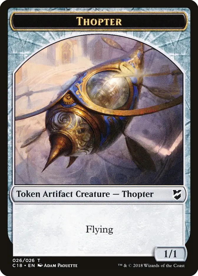 Thopter Token (026/026) [Commander 2018 Tokens] 1