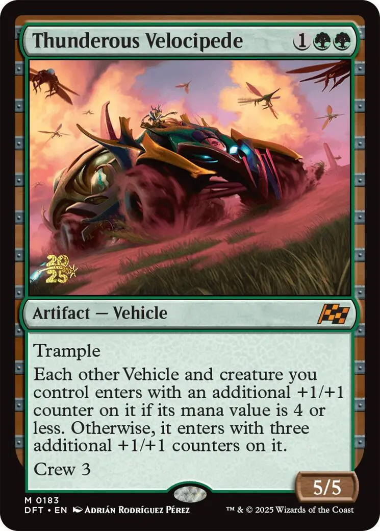 Thunderous Velocipede [Aetherdrift Prerelease Promos] 1