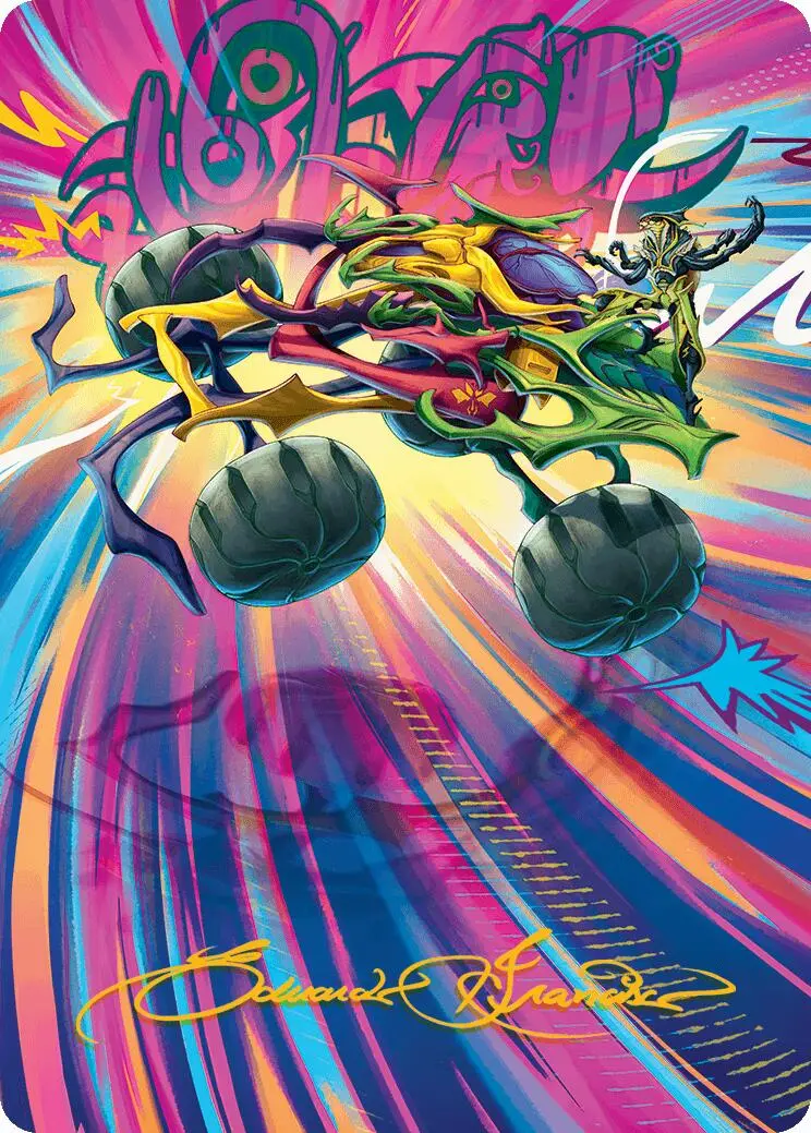 Thunderous Velocipede Art Card (Gold-Stamped Signature) [Aetherdrift Art Series] 1