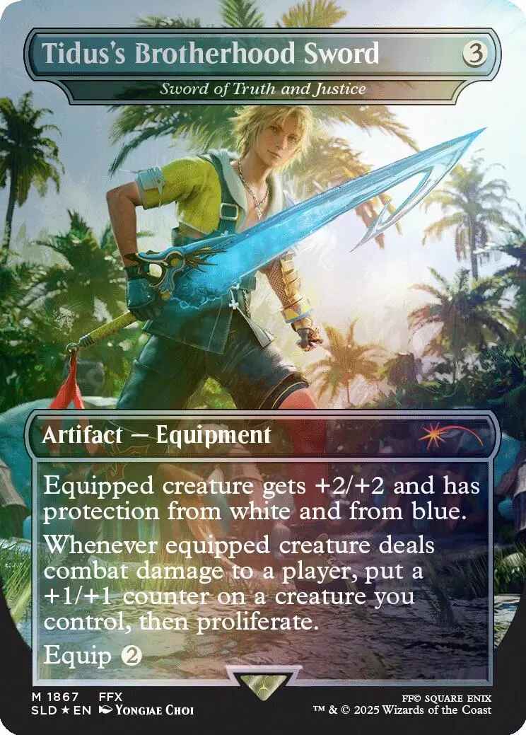 Tidus's Brotherhood Sword - Sword Of Truth And Justice (Rainbow Foil) [Secret Lair Drop Series] 1