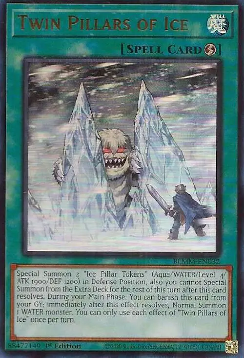 Twin Pillars Of Ice [Blmm-En032] Ultra Rare 1