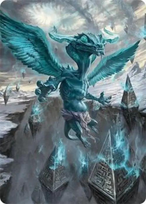 Ugin, Eye Of The Storms Art Card (47/54) [Tarkir: Dragonstorm Art Series] 1