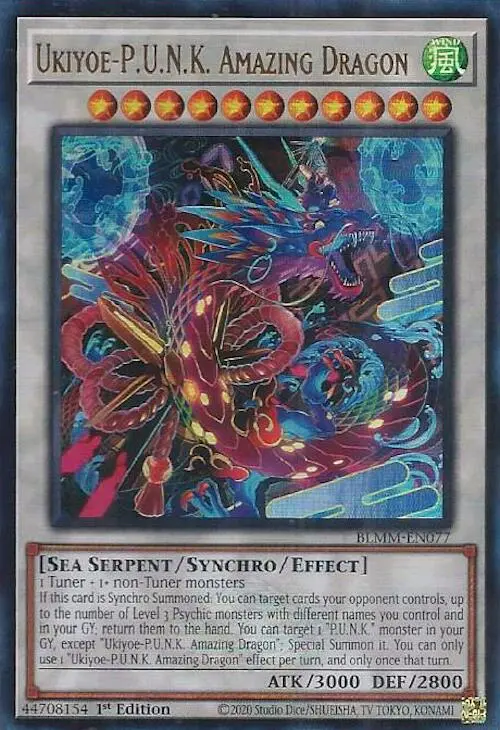 Ukiyoe-P.U.N.K. Amazing Dragon [Blmm-En077] Ultra Rare 1