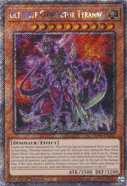 Ultimate Conductor Tyranno [Ra04-En287] Platinum Secret Rare 1