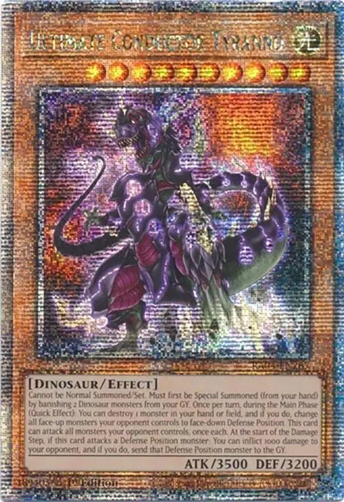 Ultimate Conductor Tyranno [Ra04-En287] Quarter Century Secret Rare 1
