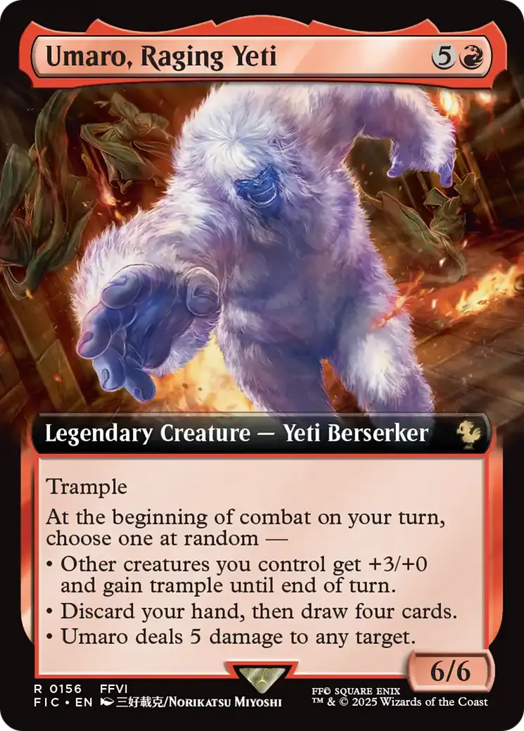 Umaro, Raging Yeti (Extended Art) [Final Fantasy Commander] 1