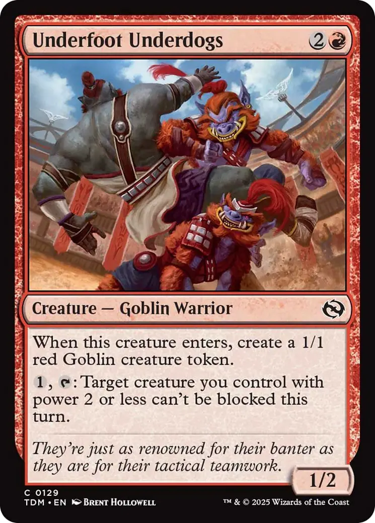 Underfoot Underdogs [Tarkir: Dragonstorm] 1