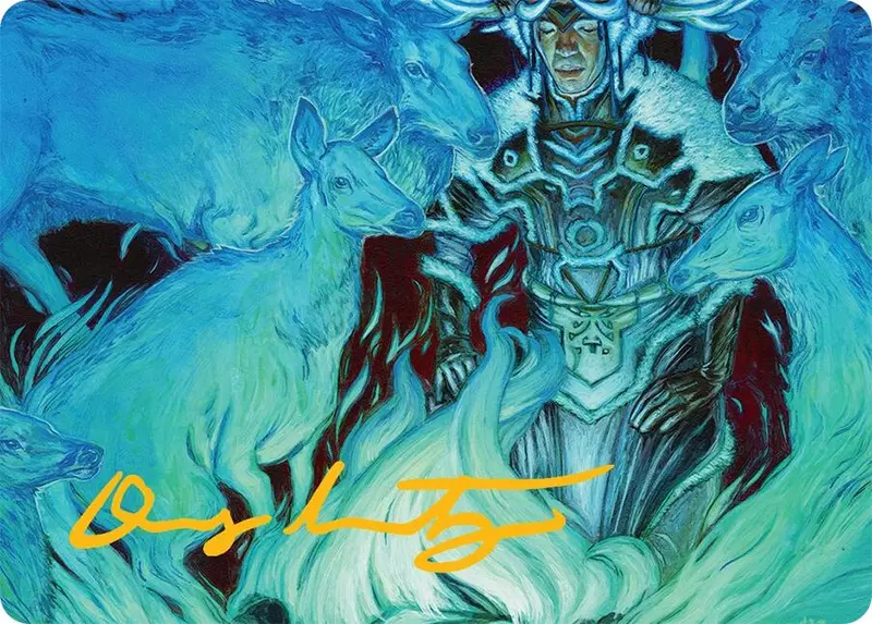 Unending Whisper Art Card (9/54) (Gold-Stamped Signature) [Tarkir: Dragonstorm Art Series] 1