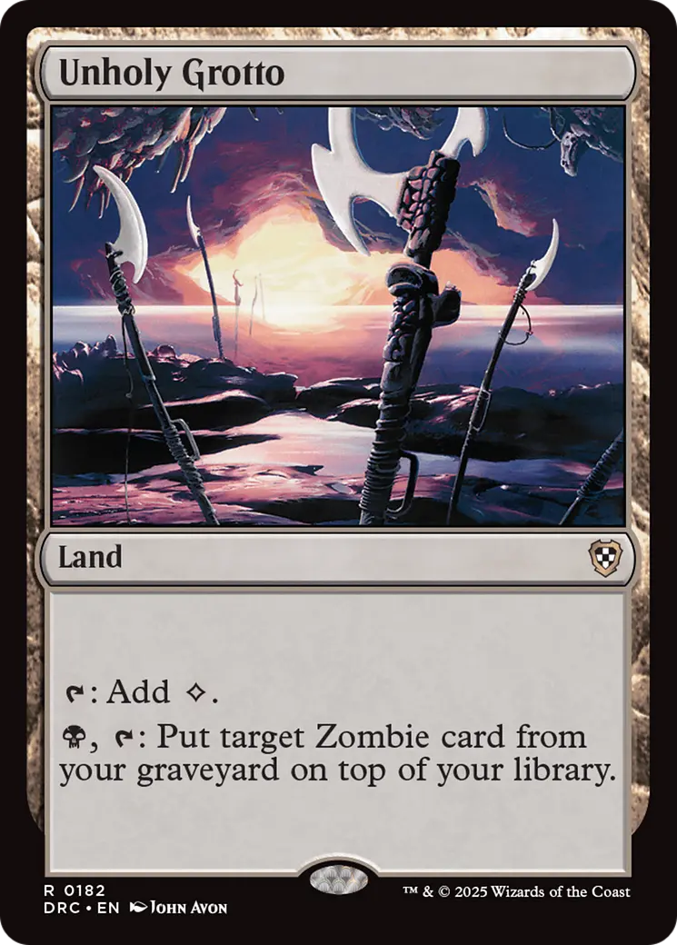 Unholy Grotto [Aetherdrift Commander] 1