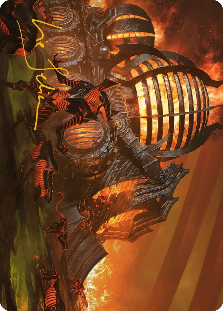 Urabrask's Forge Art Card (Gold-Stamped Signature) [Phyrexia: All Will Be One Art Series] 1