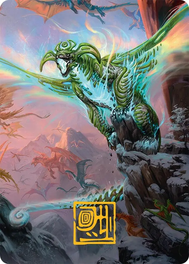 Ureni Of The Unwritten Art Card (51/54) (Gold-Stamped Signature) [Tarkir: Dragonstorm Art Series] 1