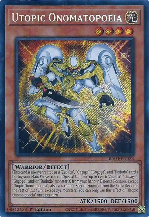 Utopic Onomatopoeia [Ra04-En028] Secret Rare 1