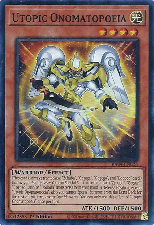 Utopic Onomatopoeia [Ra04-En028] Super Rare 1