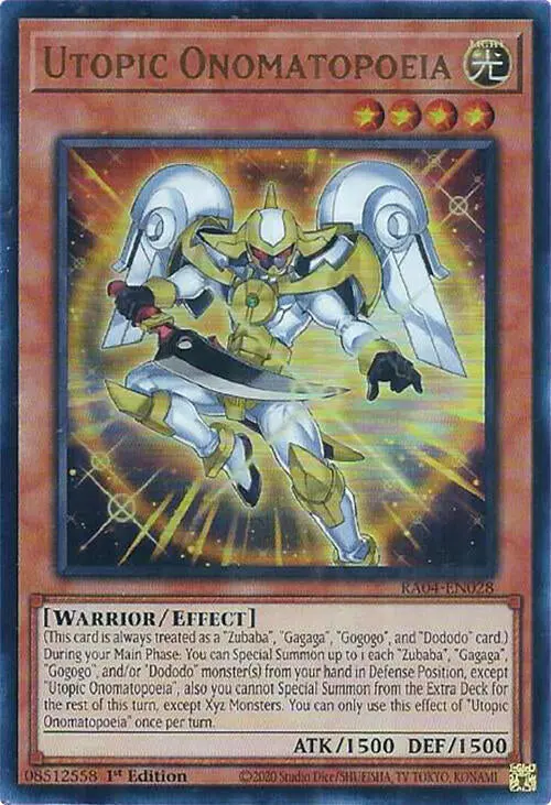 Utopic Onomatopoeia [Ra04-En028] Ultra Rare 1