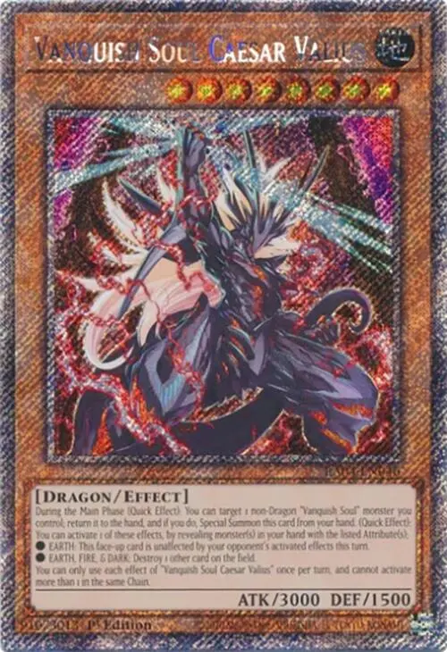 Vanquish Soul Caesar Valius [Ra04-En046] Platinum Secret Rare 1