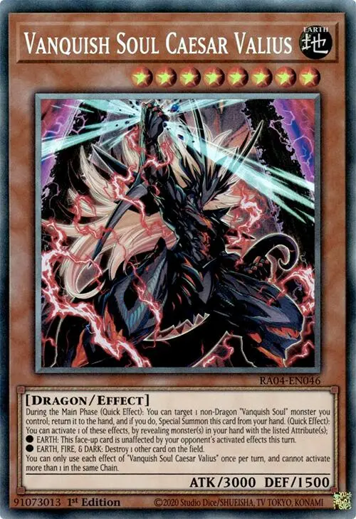 Vanquish Soul Caesar Valius [Ra04-En046] Prismatic Collector's Rare 1
