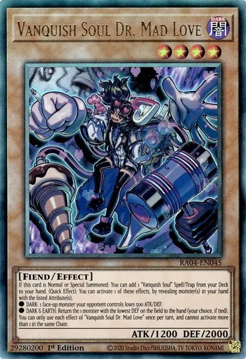 Vanquish Soul Dr. Mad Love [Ra04-En045] Prismatic Ultimate Rare 1