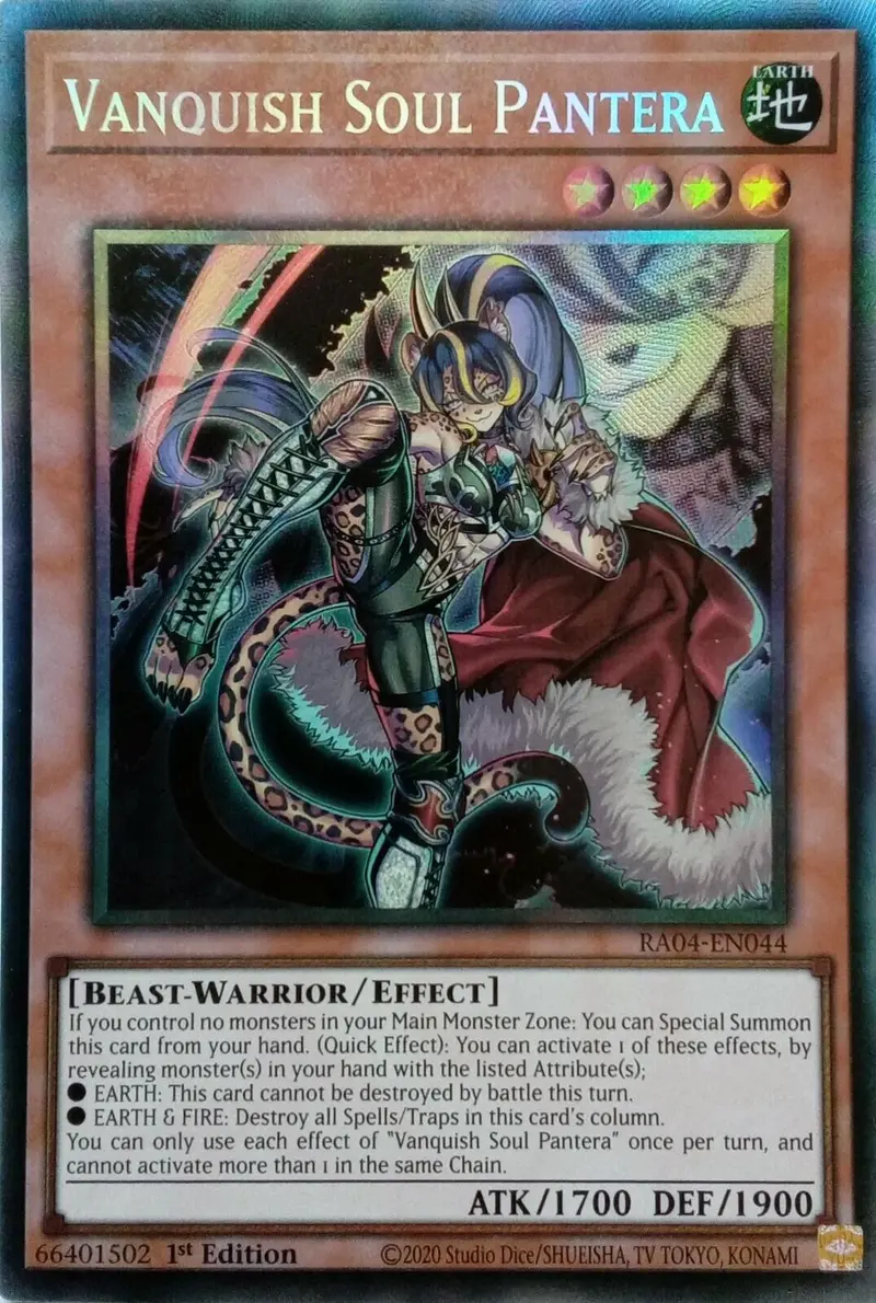 Vanquish Soul Pantera [Ra04-En044] Prismatic Collector's Rare 1