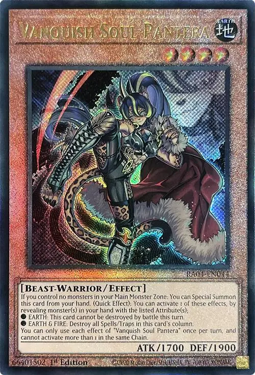 Vanquish Soul Pantera [Ra04-En044] Prismatic Ultimate Rare 1