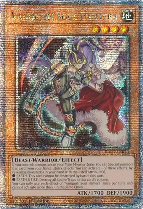 Vanquish Soul Pantera [Ra04-En044] Quarter Century Secret Rare 1