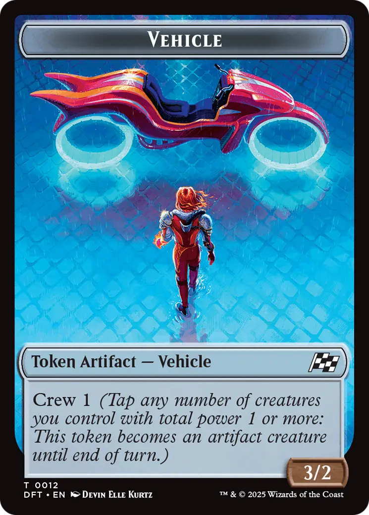 Vehicle // Pilot Double-Sided Token [Aetherdrift Tokens] 1