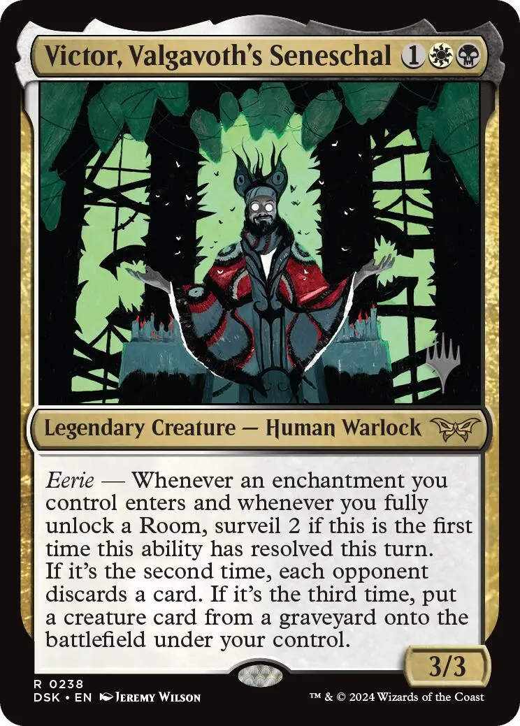 Victor, Valgavoth's Seneschal (Promo Pack) [Duskmourn: House Of Horror Promos] 1