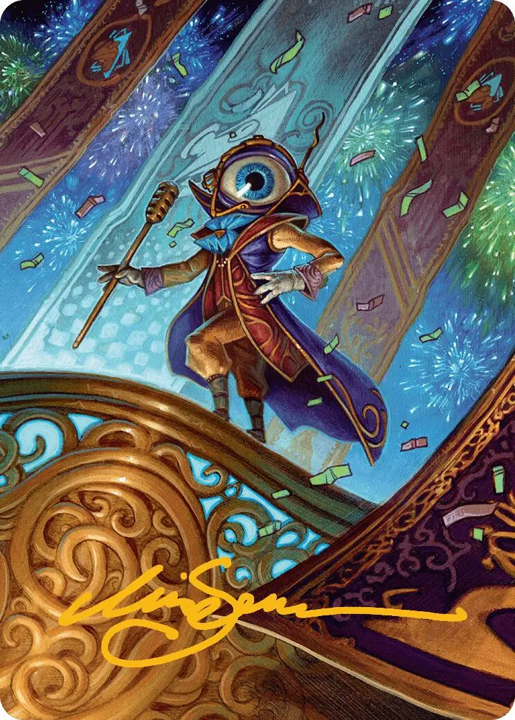 Vnwxt, Verbose Host Art Card (Gold-Stamped Signature) [Aetherdrift Art Series] 1