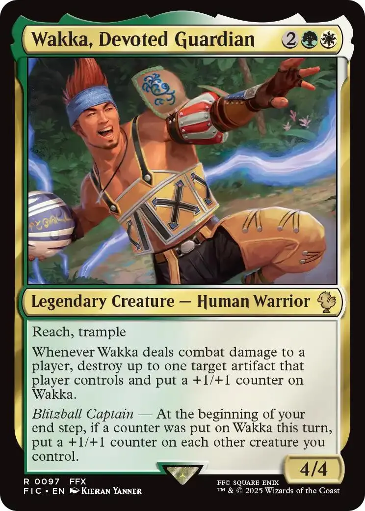 Wakka, Devoted Guardian (Surge Foil) [Final Fantasy Commander] 1