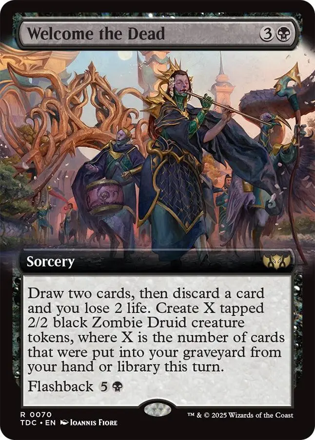 Welcome The Dead (Extended Art) [Tarkir: Dragonstorm Commander] 1
