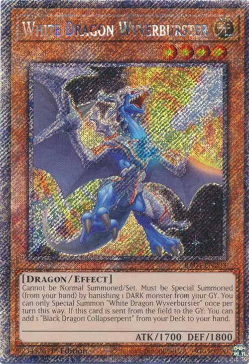 White Dragon Wyverburster [Ra04-En203] Platinum Secret Rare 1