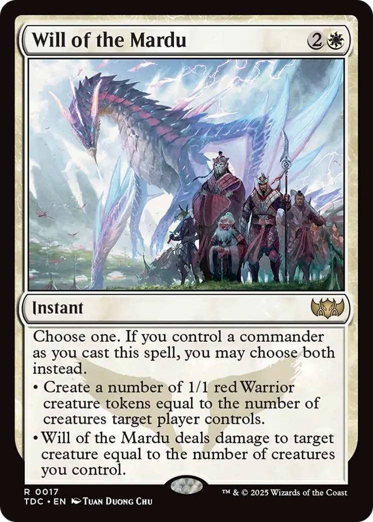 Will Of The Mardu [Tarkir: Dragonstorm Commander] 1