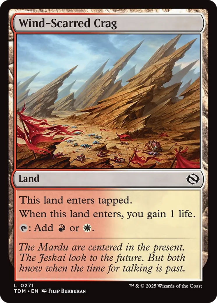 Wind-Scarred Crag [Tarkir: Dragonstorm] 1