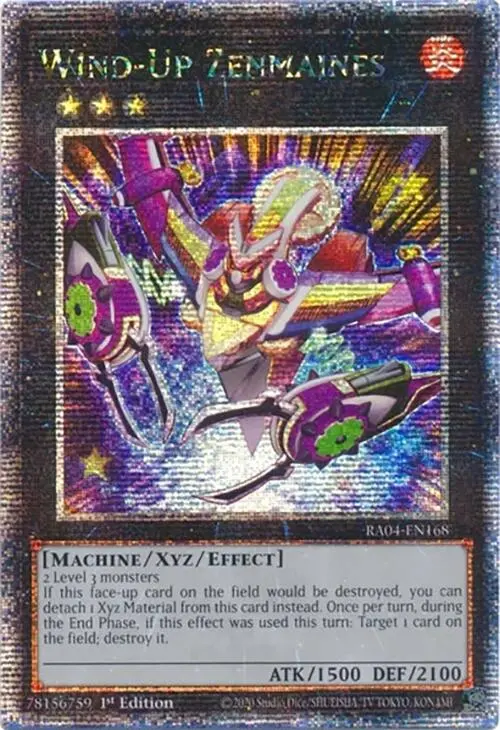 Wind-Up Zenmaines [Ra04-En168] Quarter Century Secret Rare 1