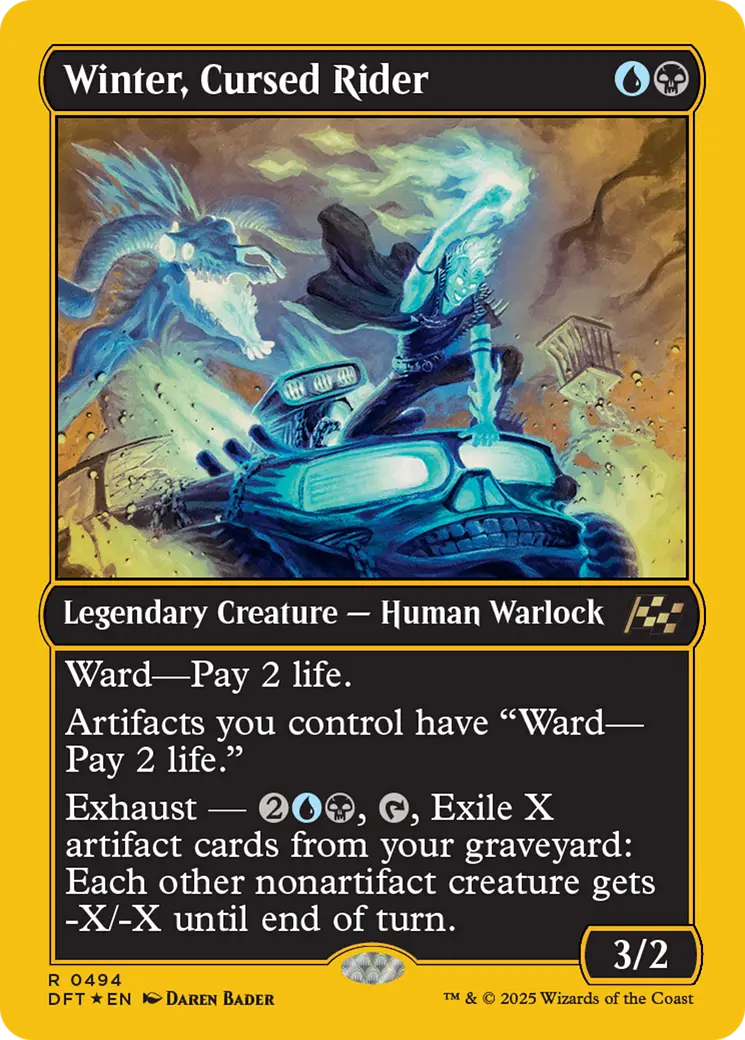 Winter, Cursed Rider (First-Place Foil) [Aetherdrift] 1