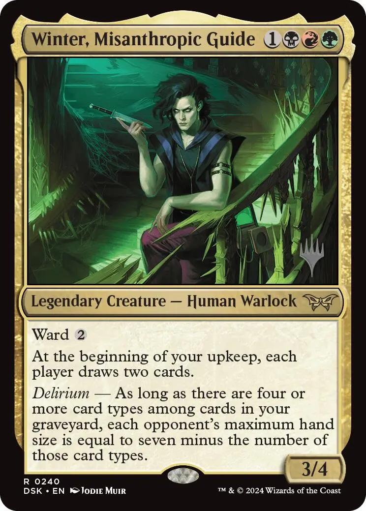 Winter, Misanthropic Guide (Promo Pack) [Duskmourn: House Of Horror Promos] 1