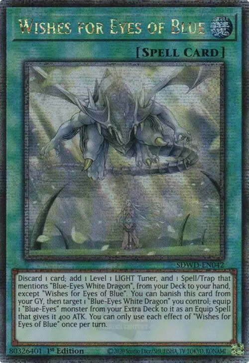 Wishes For Eyes Of Blue (Quarter Century Secret Rare) [Sdwd-En042] Quarter Century Secret Rare 1