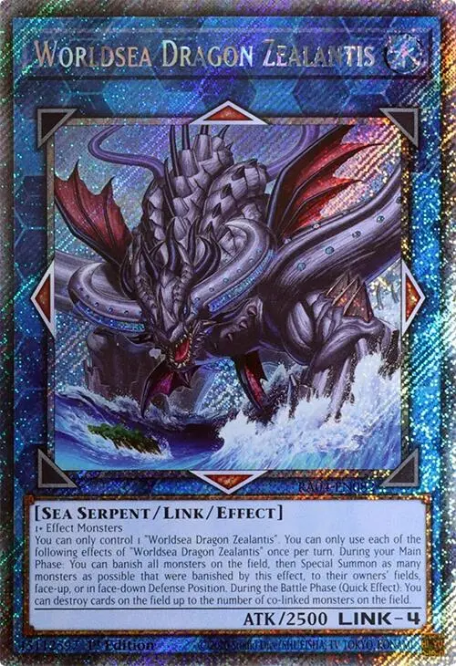 Worldsea Dragon Zealantis [Ra04-En082] Platinum Secret Rare 1