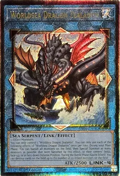 Worldsea Dragon Zealantis [Ra04-En082] Prismatic Ultimate Rare 1