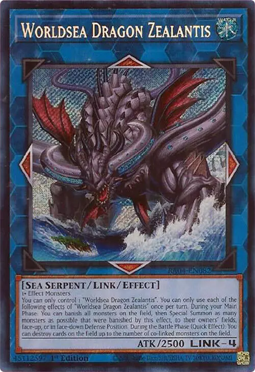 Worldsea Dragon Zealantis [Ra04-En082] Secret Rare 1
