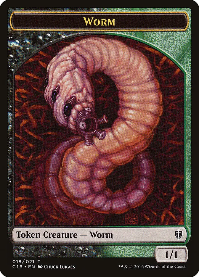 Worm Token [Commander 2016 Tokens] 1