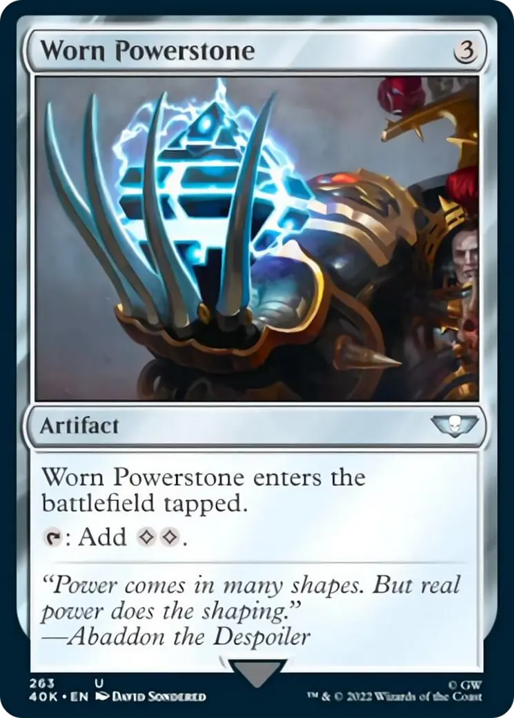 Worn Powerstone (Surge Foil) [Warhammer 40,000] 1