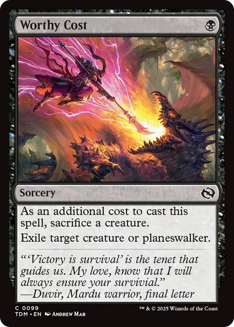 Worthy Cost [Tarkir: Dragonstorm] 1