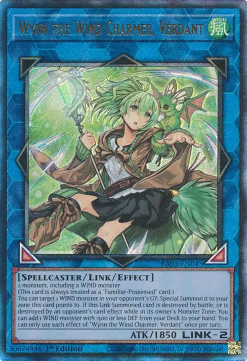 Wynn The Wind Charmer, Verdant (Utr) [Ra03-En045] Prismatic Ultimate Rare 1