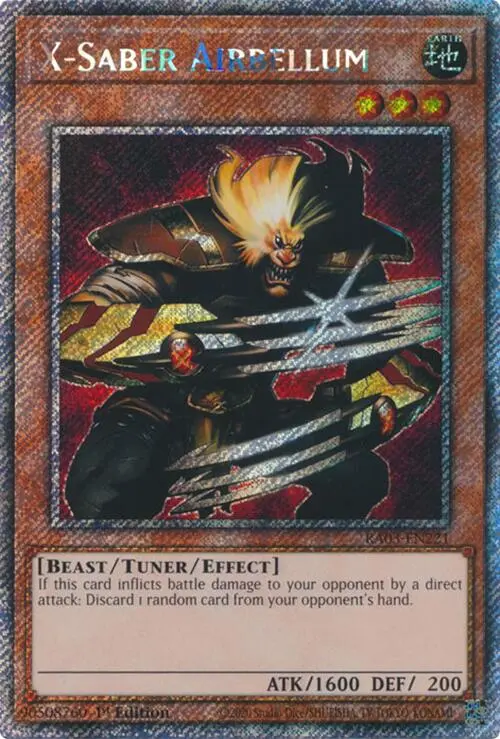 X-Saber Airbellum (Platinum Secret Rare) [Ra03-En221] Platinum Secret Rare 1