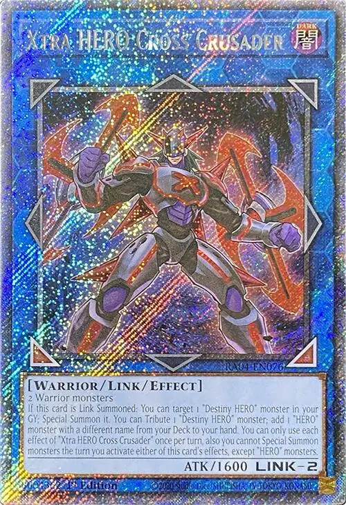 Xtra Hero Cross Crusader [Ra04-En076] Platinum Secret Rare 1