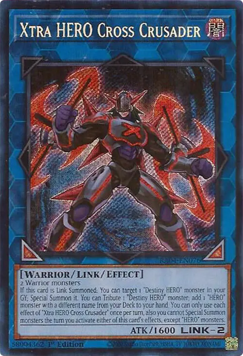 Xtra Hero Cross Crusader [Ra04-En076] Secret Rare 1