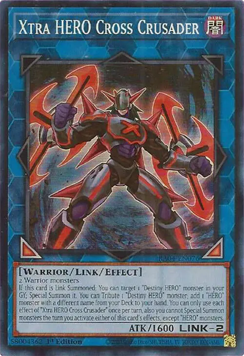 Xtra Hero Cross Crusader [Ra04-En076] Super Rare 1